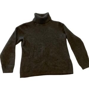 Charter Club Luxury Cashmere Turtleneck Sweater Dark Gray Kids‎ XL